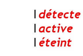 Syst�me DSPA TPE-1B : d�tecte, active, �teint